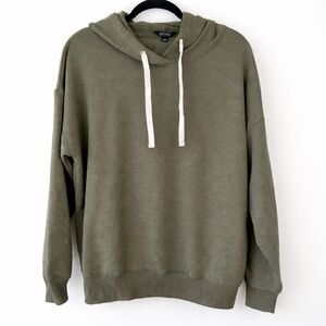 Buffalo Olive Green Hoodie Women’s L Oversized Soft Pullover
